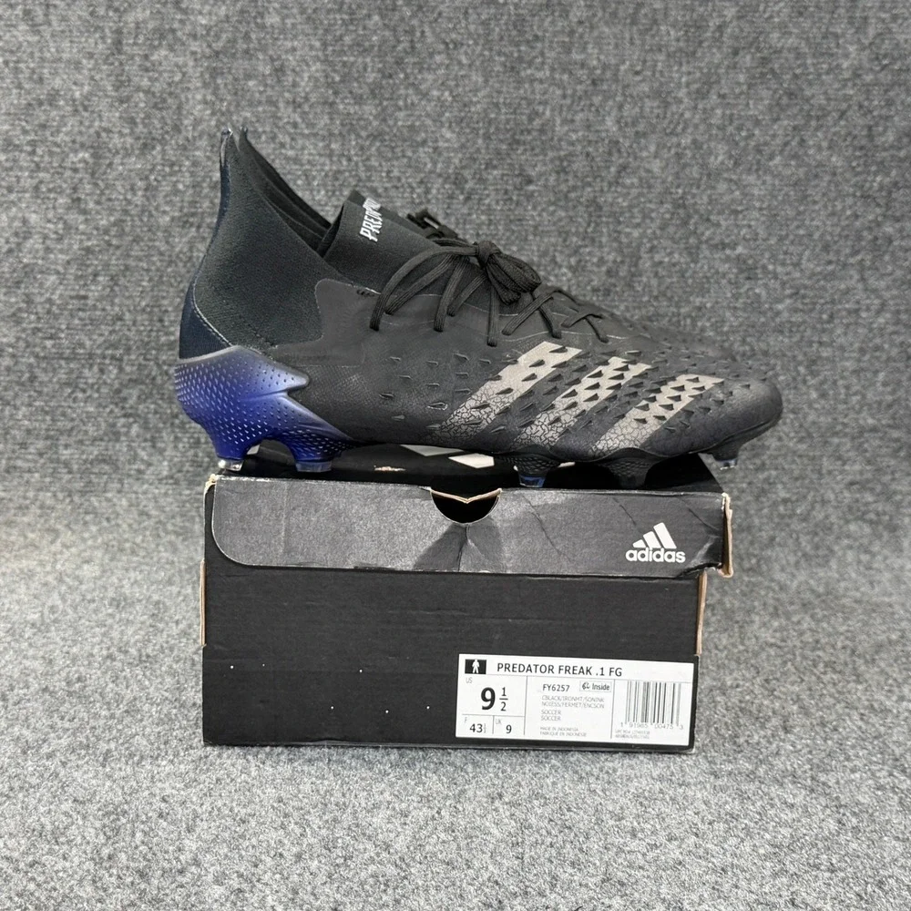 Adidas Predator Freak.1 FG Soccer Cleats Men's 9.5‎ Escapelight Pack Black Blue